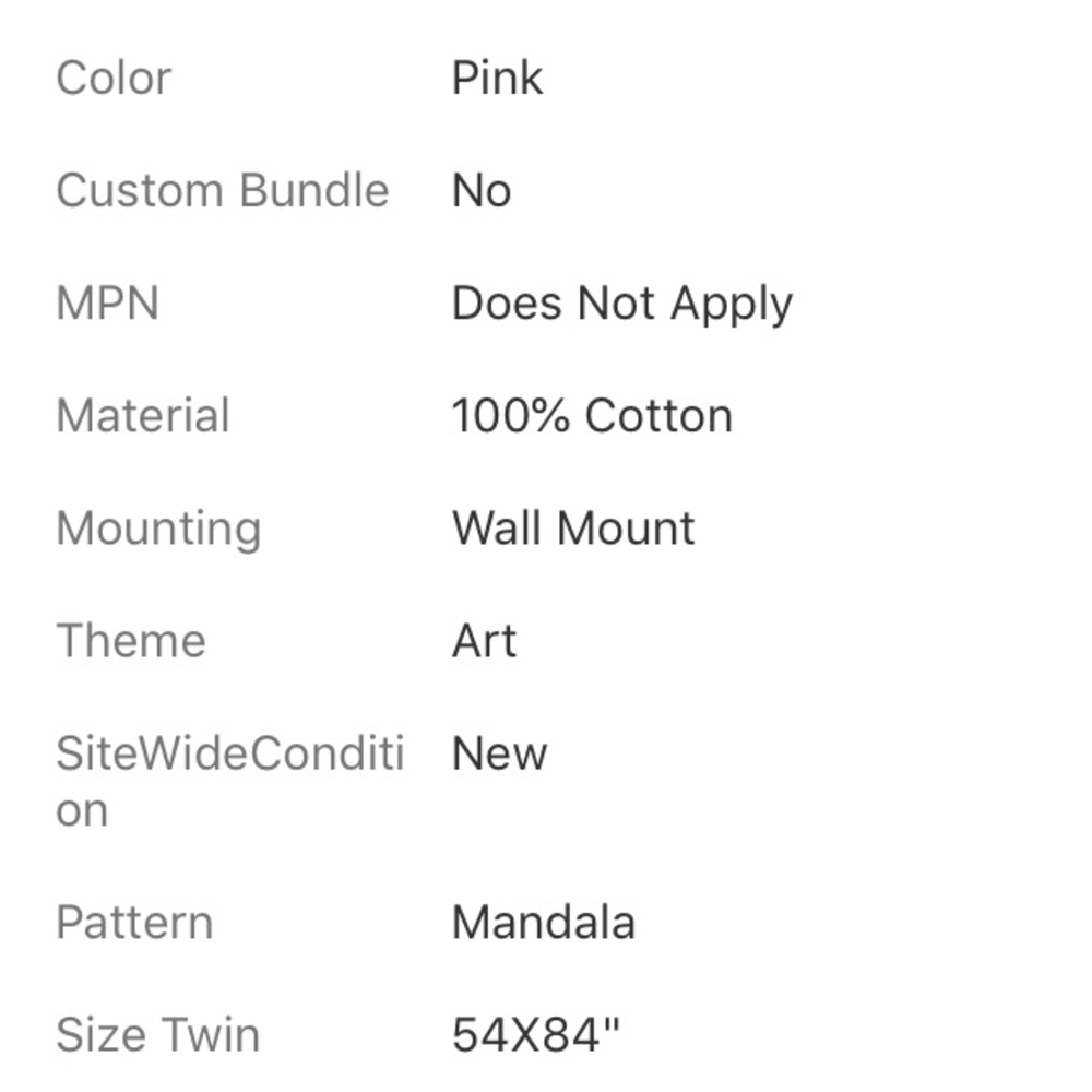 NWT wall tapestry - Picture 5 of 5